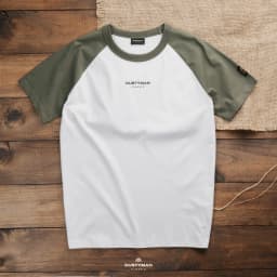Thumbnail Áo Thun Nam Raglan Phối Màu Cổ Điển DUSTYMAN - Vải 100% Cotton - Form Regular Fit 2