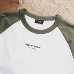 Thumbnail Áo Thun Nam Raglan Phối Màu Cổ Điển DUSTYMAN - Vải 100% Cotton - Form Regular Fit 3