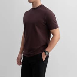 Thumbnail Áo thun nam Ribbed T-shirt thun co giãn thấm hút tốt dệt gân nhuyễn sang trọng chỉn chu LEEVUS AT29 1