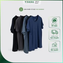 Thumbnail Áo Thun Nam Tay Ngắn Chất Liệu Bamboo Cao Cấp Mát Mịn Thương Hiệu WOADA LKA15 2