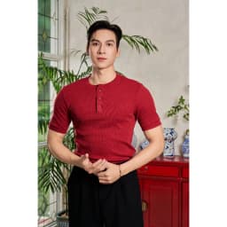 Thumbnail Áo Thun Nam Tay Ngắn Cổ Tròn Xẻ Trụ Vải Thun Tăm Gân Cao Cấp Form Body Thương Hiệu Mr Twins 2