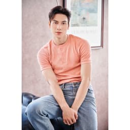 Thumbnail Áo Thun Nam Tay Ngắn Cổ Tròn Xẻ Trụ Vải Thun Tăm Gân Cao Cấp Form Body Thương Hiệu Mr Twins 4