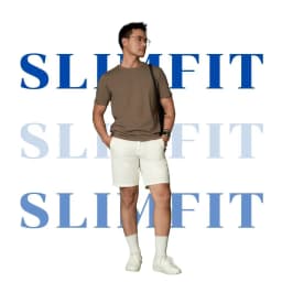 Thumbnail Áo Thun Nam Trơn Cotton 4 Chiều AKUBA Slimfit Basic Tay Ngắn Vải Mịn Thấm Hút Mồ Hôi Tốt | 01JE0842 4
