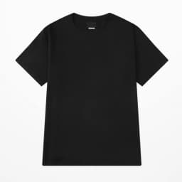 Thumbnail Áo thun NELLY Cotton 260gsm Premium - Đen Trơn Tay Lỡ Form Rộng Nam Nữ 2
