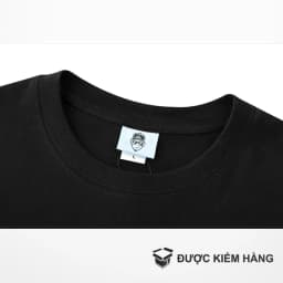 Thumbnail Áo thun NELLY Cotton 260gsm Premium - Đen Trơn Tay Lỡ Form Rộng Nam Nữ 4