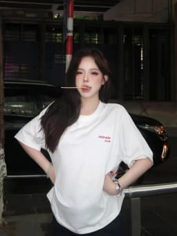 Thumbnail Áo thun NELLY - COUPLE "HER-HIM" 100% cotton 260gsm Premium -Tay Lỡ Form Rộng Oversize Nam Nữ 4