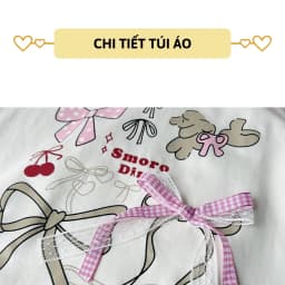 Thumbnail Áo thun ngắn tay bé gái 27Kids KACADY họa tiết dễ thương cotton hè nữ cho trẻ 2-10 tuổi GSTS6 4