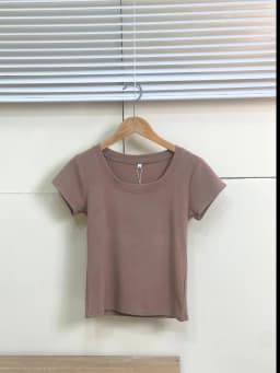 Thumbnail Áo thun nhũ cổ U co giãn ôm body trơn TiQi Jeans A-167 3