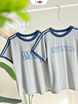 Thumbnail Áo Thun Nữ Cotton Form Vừa Chạy Viền Trẻ Trung ENVY AT269 2