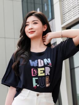 Thumbnail Áo Thun Nữ Laroma 03 | Mềm Mát - Thấm Hút Mồ Hôi - An Toàn Cho Da - Bền Bỉ 2