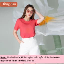 Thumbnail Áo thun nữ Lẻ Size Giao Mẫu Lộn Xộn -Hình ngẫu nhiên - Áo phông Loza PT002 4