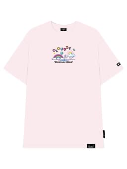 Thumbnail Áo thun nữ nam unisex tay lỡ phông localbrand CLOUDZY form rộng teen cổ tròn trắng oversize TOMORROW 2