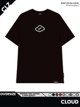 Thumbnail Áo thun nữ nam unisex tay lỡ phông local brand form rộng teen cổ tròn oversize AT ĐÁM MÂY CLOUDZY 1