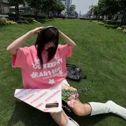 Thumbnail Áo thun nữ NELLY -  You Keep My Heart phong cách basic hiện đại cá tính chất cotton 100% dáng tay lỡ 2
