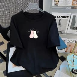 Thumbnail Áo thun nữ 𝐋𝐎𝐙𝐀 nhiều màu in hình mèo chất liệu cotton co giãn 4 chiều - Mã RT8111 4