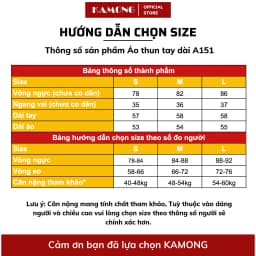 Thumbnail Áo thun nữ tay dài KAMONG kiểu dáng basic chất liệu thun tăm A151 2