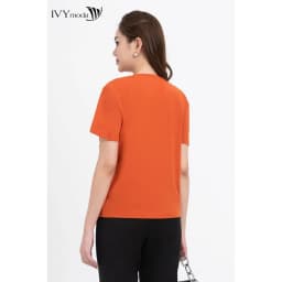 Thumbnail Áo thun nữ xếp ly ngực IVY moda MS 57B9458 3