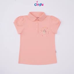 Thumbnail Áo thun Polo Chippo tay ngắn cổ bẻ cho bé gái từ 7 đến 12 tuổi (24-42kg) chất liệu Cotton cao cấp 1