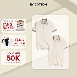 Thumbnail Áo Thun Polo Nam By Cotton Cao Cấp Polo 2Layer 3 Màu - Viền Bo 1