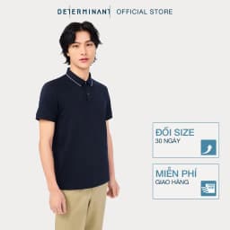 Thumbnail Áo thun polo nam cao cấp DETERMINANT - 100% cotton- chống xù, mềm mại - P22 -  màu xanh navy 2