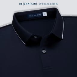 Thumbnail Áo thun polo nam cao cấp DETERMINANT - 100% cotton- chống xù, mềm mại - P22 -  màu xanh navy 4