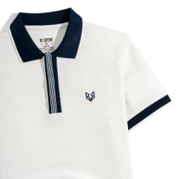 Thumbnail Áo Thun Polo Nam Cao Cấp Gân Kem Thêu Fox Phối Bo By Cotton 2