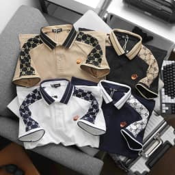 Thumbnail Áo thun POLO nam chấm bi phối hoạ tiết có cổ bẻ trẻ trung lịch lãm big size 3XL Nexx&Dee CB21 2