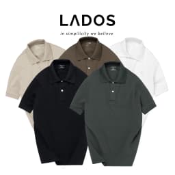 Thumbnail Áo Thun Polo Nam Ngắn Tay Dòng prenium LADOS-39156 Vải Cá Sấu Interlock màu trơn sang trọng phong cách Hàn Quốc 1