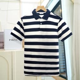 Thumbnail Áo thun polo nam POLYS Fullbox, vải sọc cá sấu 4 chiều, thoáng khí, thấm hút. Áo polo tay ngắn ZUNO 1