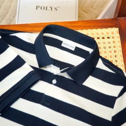 Thumbnail Áo thun polo nam POLYS Fullbox, vải sọc cá sấu 4 chiều, thoáng khí, thấm hút. Áo polo tay ngắn ZUNO 2