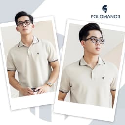 Thumbnail Áo thun polo nam tay ngắn BASIC CLASSIC vải cá sấu cotton piqué interlock sang trọng, tinh tế - POLOMANOR 3