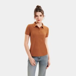 Thumbnail Áo thun polo nữ MARC FASHION trơn cơ bản basic vải mềm mịn mát CBMH091822 2