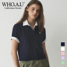 Thumbnail Áo Thun Polo Steve Crop Collar T-Shirt Women Style | WHHAE2421F / WHHAE3721F 1