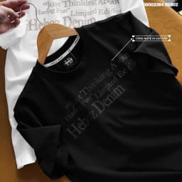 Thumbnail Áo thun print text Heboz 4M, áo thun nam ngắn tay in chữ cao cấp - 00002364 2
