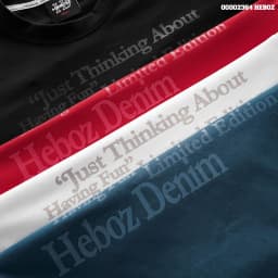 Thumbnail Áo thun print text Heboz 4M, áo thun nam ngắn tay in chữ cao cấp - 00002364 3