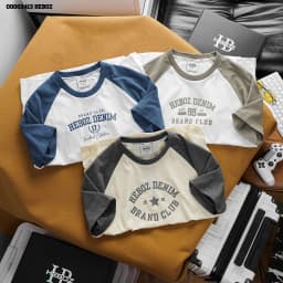 Thumbnail Áo thun raglan Club Heboz 3M, áo thun phối basic dành cho nam nhiều màu - 00002413 1