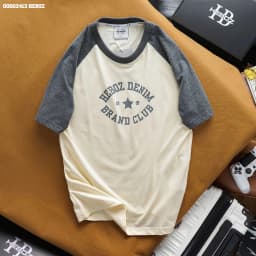 Thumbnail Áo thun raglan Club Heboz 3M, áo thun phối basic dành cho nam nhiều màu - 00002413 2