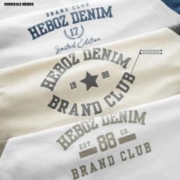Thumbnail Áo thun raglan Club Heboz 3M, áo thun phối basic dành cho nam nhiều màu - 00002413 4