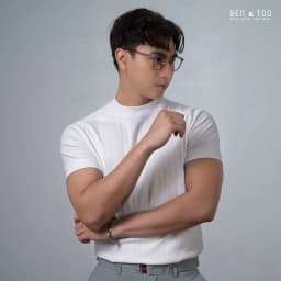 Thumbnail Áo thun RAGLAN cổ tròn form BODY BEN & TOD 20219 vải cotton, mềm mịn, co giãn, nam tính 1
