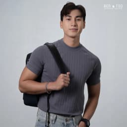 Thumbnail Áo thun RAGLAN cổ tròn form BODY BEN & TOD 20219 vải cotton, mềm mịn, co giãn, nam tính 3