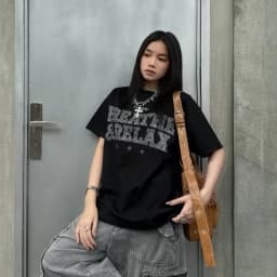 Thumbnail Áo Thun SAIGONESE Cổ Tròn Họa Tiết Đính Đá Form Boxy Unisex Nam Nữ 4 Màu 3