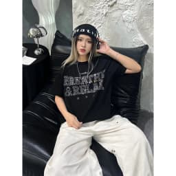 Thumbnail Áo Thun SAIGONESE Cổ Tròn Họa Tiết Đính Đá Form Boxy Unisex Nam Nữ 4 Màu 4