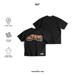 Thumbnail Áo thun SLY cổ tròn Cotton CHEETAH màu đen 1