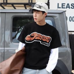 Thumbnail Áo thun SLY cổ tròn Cotton CHEETAH màu đen 3