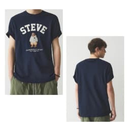 Thumbnail Áo Thun Steve Patch Short Sleeve T-shirt Unisex Style | WHRAE3794U 3