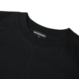 Thumbnail Áo Thun Tay Dài DAPPERANDMORE Exclusive Long Sleeve 100% Cotton 250GSM Phối Line Rã May - Black 3