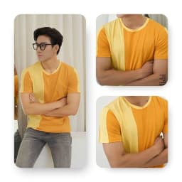 Thumbnail Áo Thun Tay Ngắn AKUBA, Chất Vải Cotton Mềm Mịn, Thấm Hút Mồ Hôi Tốt, Trẻ Trung, Năng Động | 01J0653 2