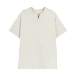 Thumbnail Áo thun tay ngắn cổ tròn xẻ V nam nữ LADOS-19141 cotton interlock 250gsm dày dặn, đơn giản thanh lịch 4