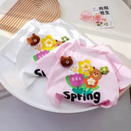 Thumbnail Áo Thun Tay Ngắn Họa Tiết Hình Vẽ Cho Bé Gái 1-11 Tuổi MINTSCLOSET Quảng Châu - AR8425 1