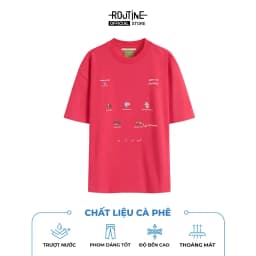 Thumbnail Áo Thun Tay Ngắn Vải S.Cafe In Patch Form Boxy - Routine 10S25TSS048 2